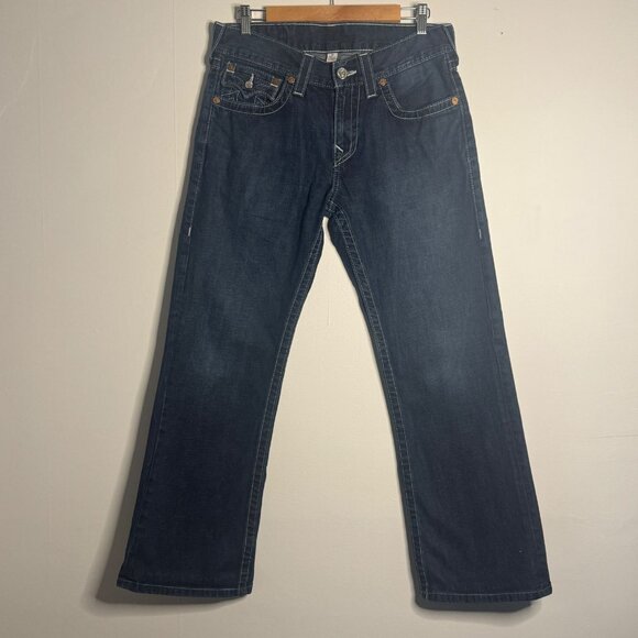 Y2K True Religion Vintage Boot cut Jeans | Sz 34x - Picture 1 of 6